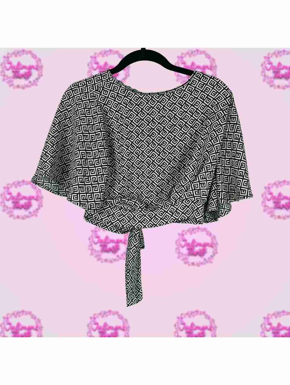 PaperMoon Open Back Slit Crop Top